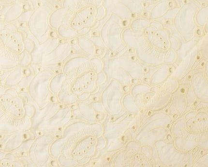 Cotton Poplin fabric embroidery