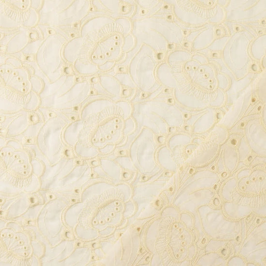 Cotton Poplin fabric embroidery