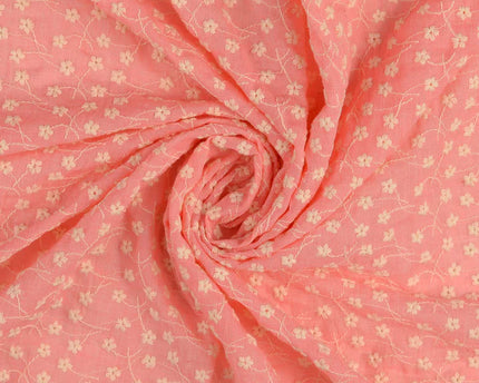 Cotton voile embroidery