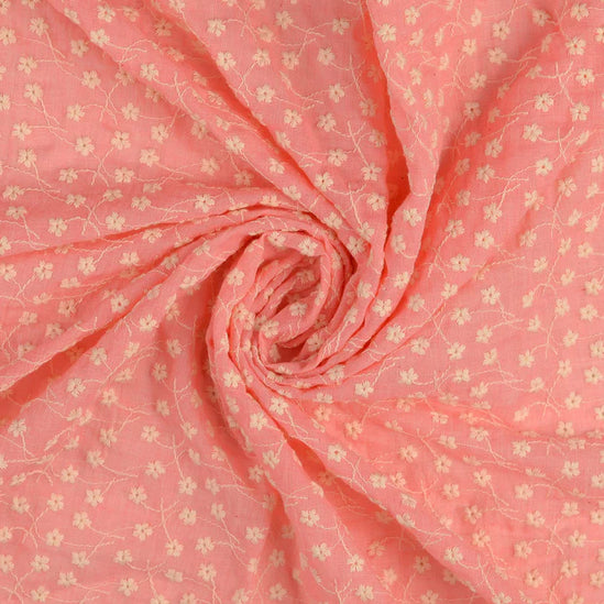 Cotton voile embroidery