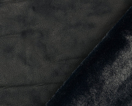 Faux Suede Fur Black