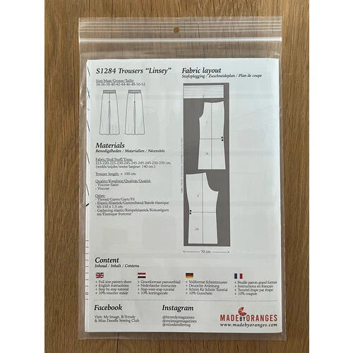 My Image S1284 Broek “Linsey” naaipatroon