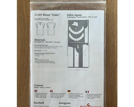 My Image S1285 Blouse “Galia” naaipatroon