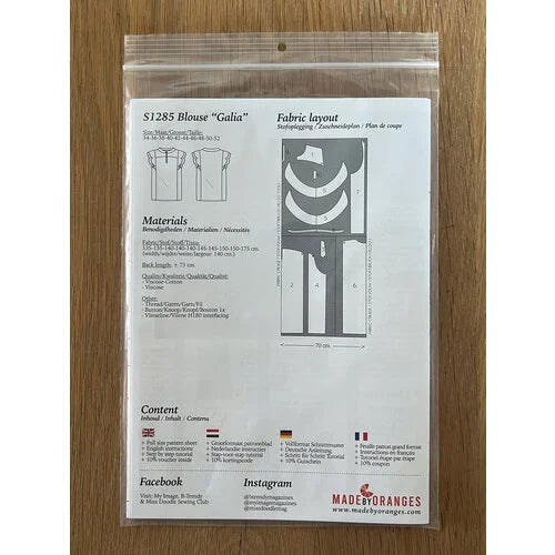 My Image S1285 Blouse “Galia” naaipatroon