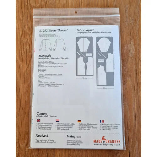 My Image S1292 Blouse “Aischa” naaipatroon