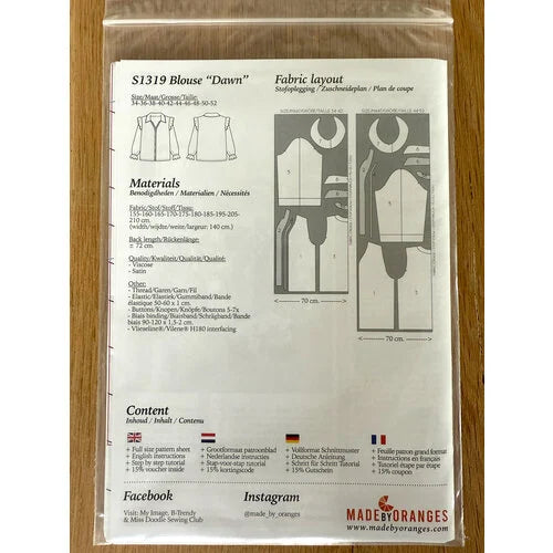 My Image S1319 Blouse “Dawn” naaipatroon