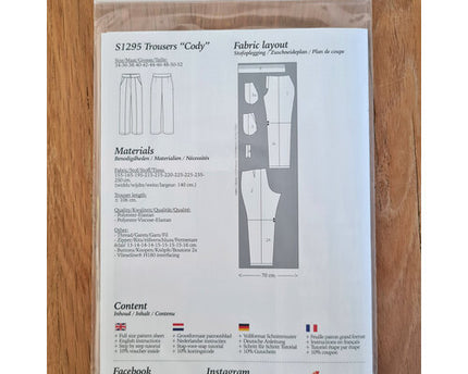 My Image S1295 Broek “Cody” naaipatroon
