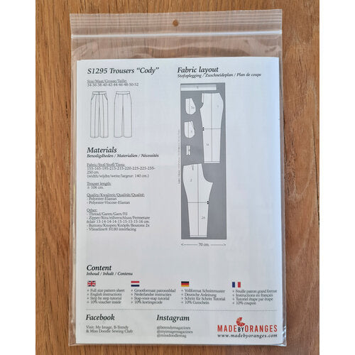 My Image S1295 Broek “Cody” naaipatroon