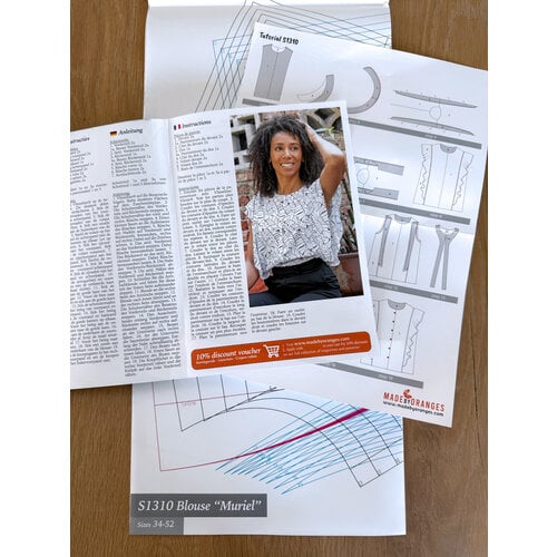 My Image S1310 Blouse “Muriel” naaipatroon