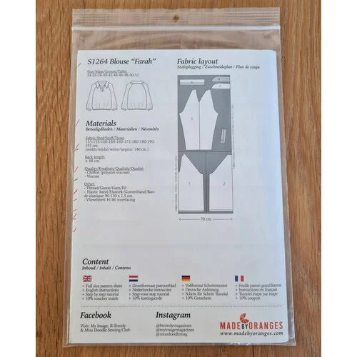 My Image S1264 Blouse “Farah” naaipatroon