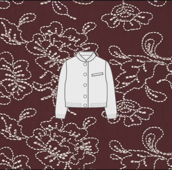 Naaipakket Jutta Bomberjack (Paeonia Embroidery)