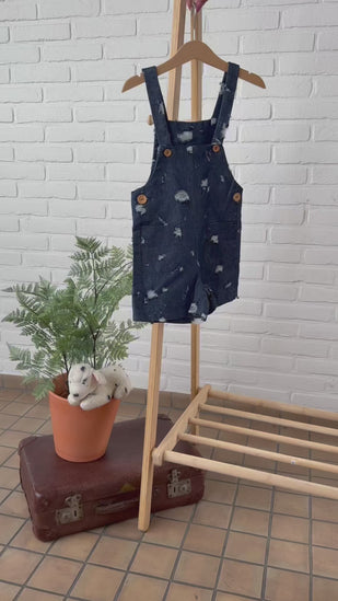 Naaipakket Salopette / Tuinbroekje (Big holes denim)