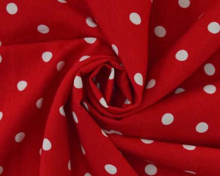 Viscose Poplin printed dots