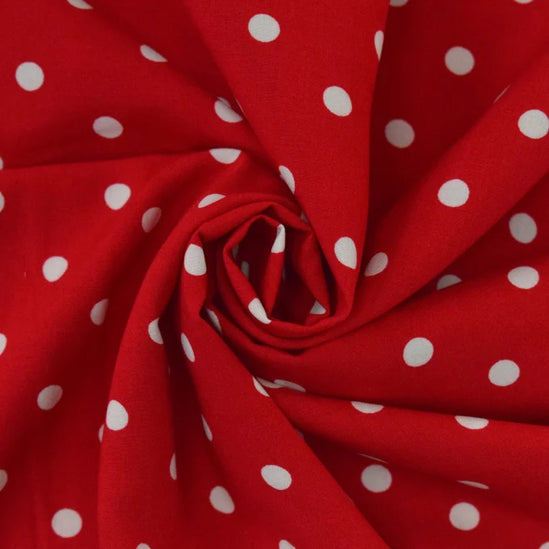 Viscose Poplin printed dots